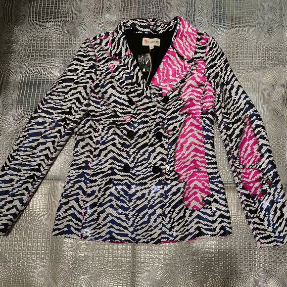 L’atiste Zebra reversible sequin two piece set - Picture 7 of 8